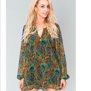 Show Me Your Mumu peacock tunic